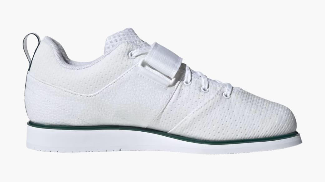 Adidas Powerlift 5 Weightlifting Shoes Unisex Cloud White Collegiate Green M 9 W 10